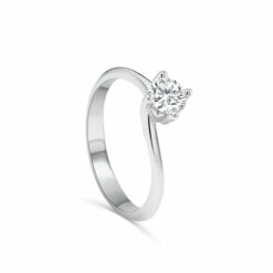 JANE TWIST SOLITAIRE RING