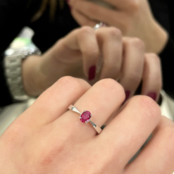 ANASTASIA SOLITAIRE RUBY RING