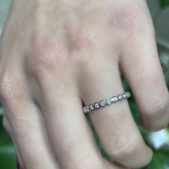 BEZEL SET ETERNITY BAND