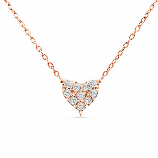 HEART FULL OF DIAMONDS NECKLACE