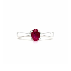 ANASTASIA SOLITAIRE RUBY RING