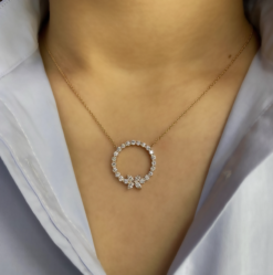 DIAMOND CIRCLE NECKLACE