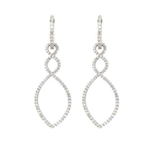 FINE INTERTWINED DROP EARRINGS