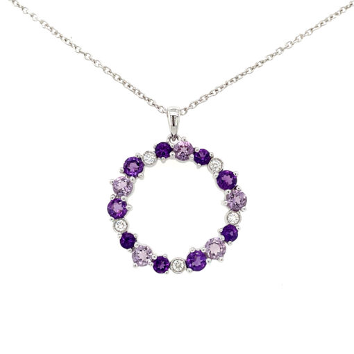 AMETHYST CIRCLE NECKLACE