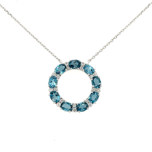 TOPAZ CIRCLE NECKLACE