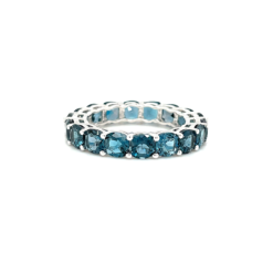 TOPAZ CUSHION ETERNITY RING