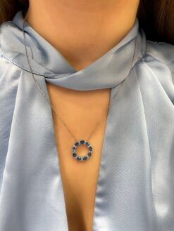 TOPAZ CIRCLE NECKLACE