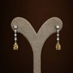 FANCY PEAR DROP EARRINGS