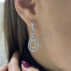 DOUBLE TEARDROP EARRINGS