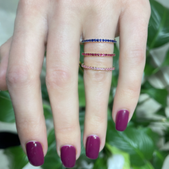 HALF ETERNITY RING - RUBY