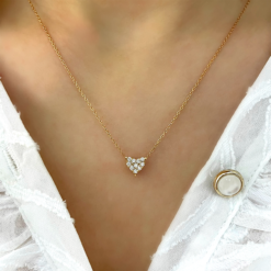 HEART FULL OF DIAMONDS NECKLACE