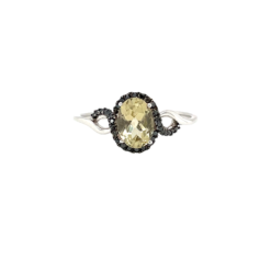 LEMON TOPAZ HALO RING