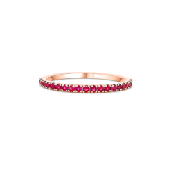 HALF ETERNITY RING - RUBY