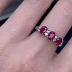 RUBY CROWN RING