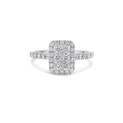 SQUARE IRIS DIAMOND RING