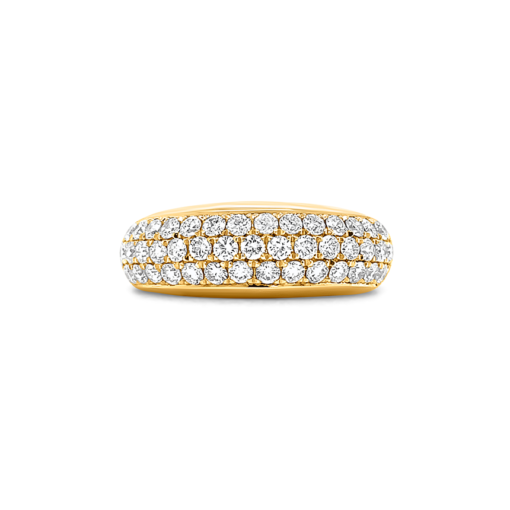 PAVE SET HALF ETERNITY RING