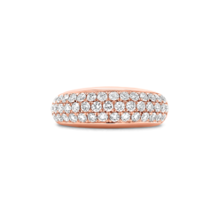 PAVE SET HALF ETERNITY RING