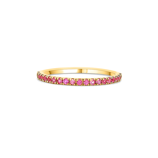 HALF ETERNITY RING - PINK SAPPHIRE