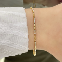 DAINTY BEADED DIAMOND BRACELET