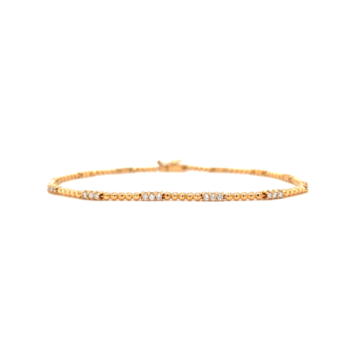 DAINTY BEADED DIAMOND BRACELET