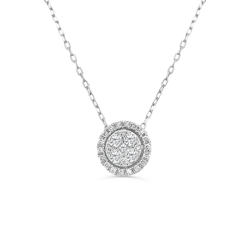 ROUND MILLIE HALO NECKLACE