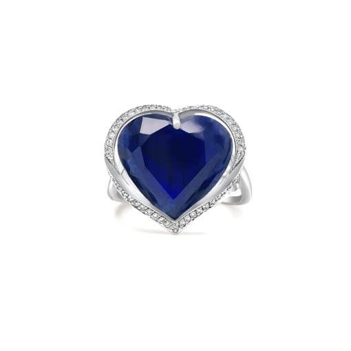 SAPPHIRE HEART RING