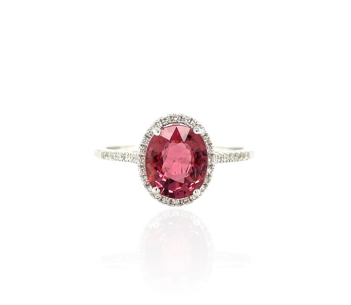 MADELYN OVAL PINK TOURMALINE  RING