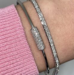 0.38 CARAT PAVE DIAMOND BANGLE